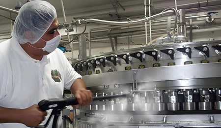 Пароочистка пищевого оборудования