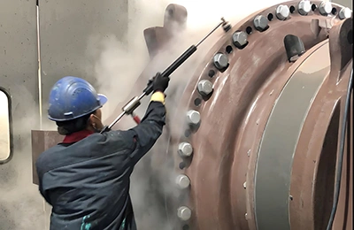 Пароочистка крупных промышленных контейнеров