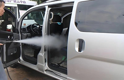 Пароочистка автомобиля